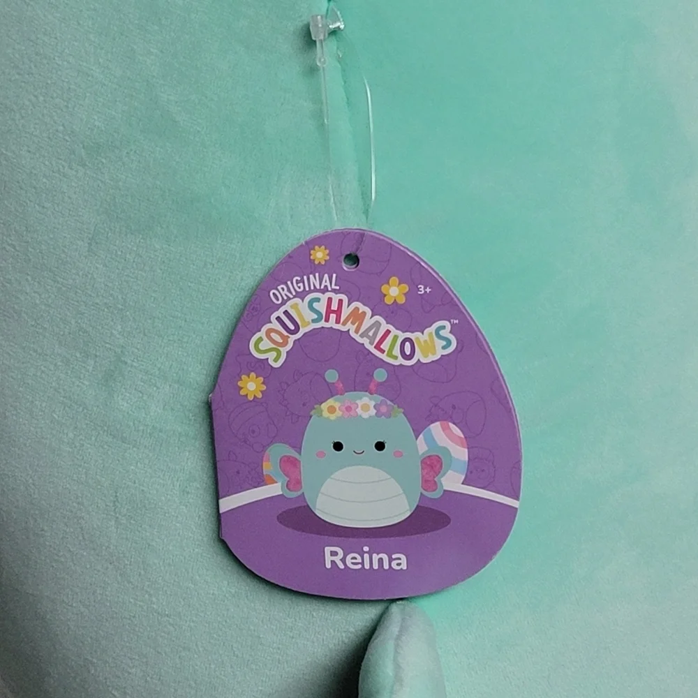 NWT Squishmallow Reina The Butterfly With Flower Crown.